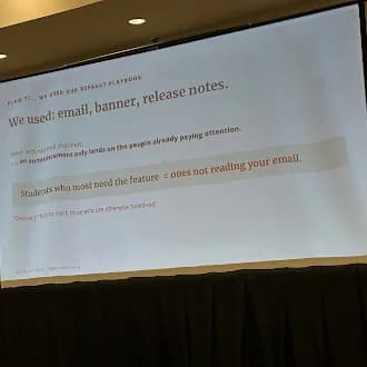 InstructureCon 2026 slide 13 from Kaplan's Elijah Schwartz