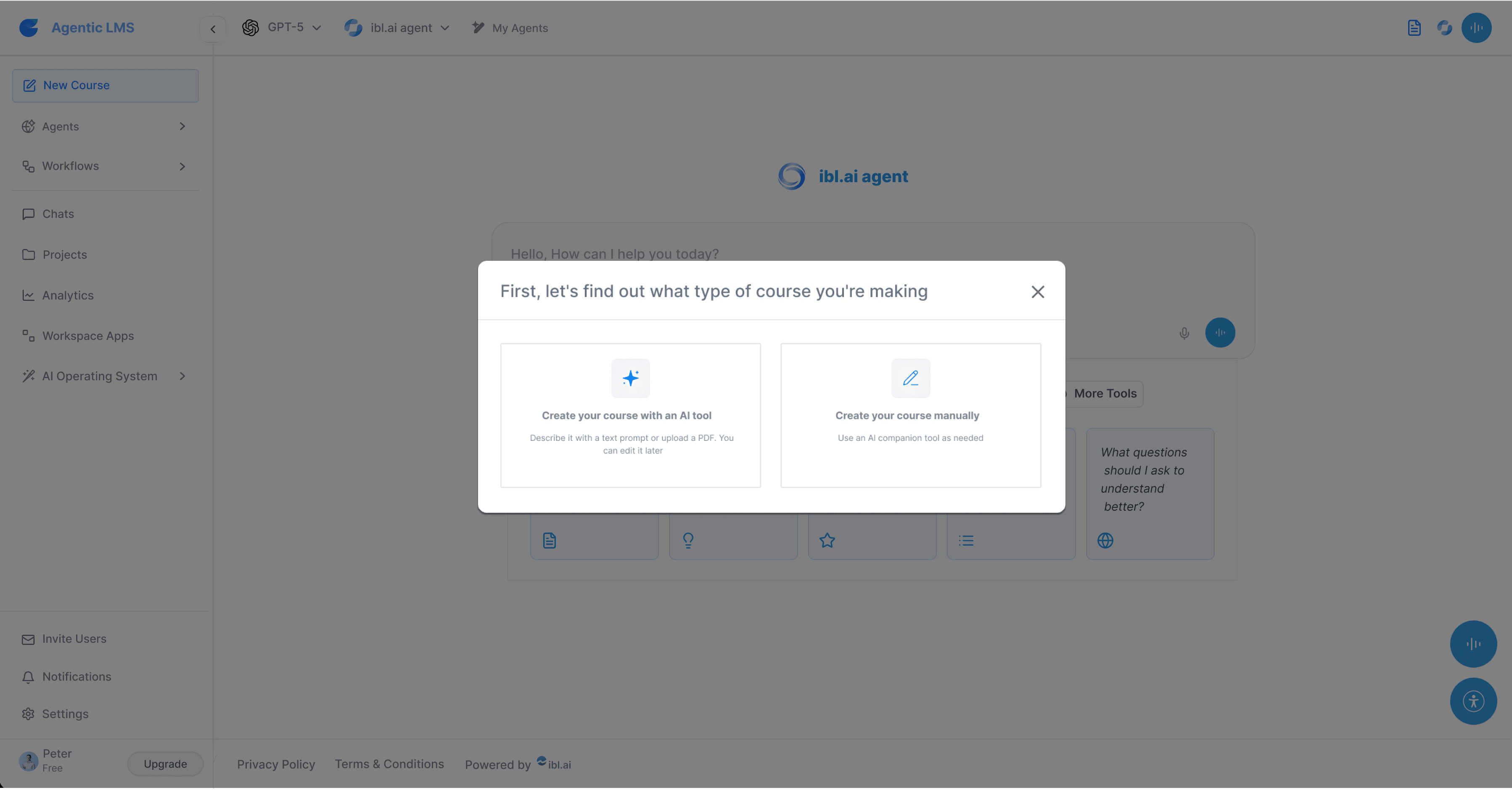 Flexible Course Creation
