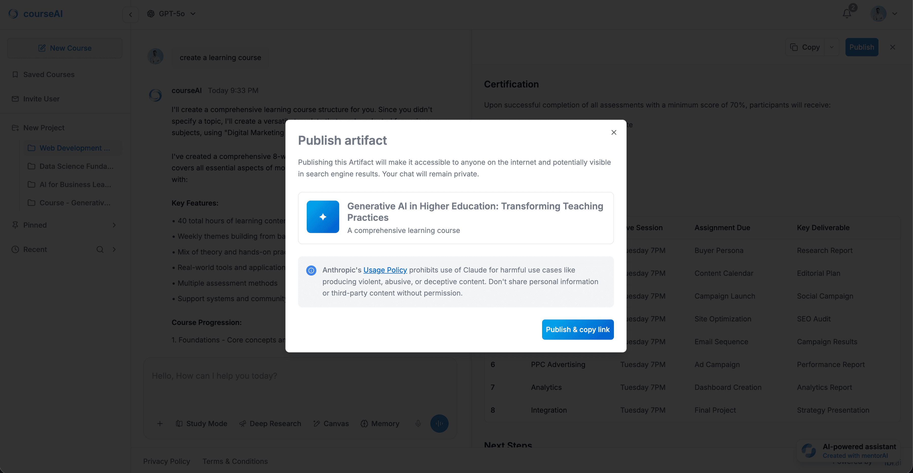 One-Click Publishing