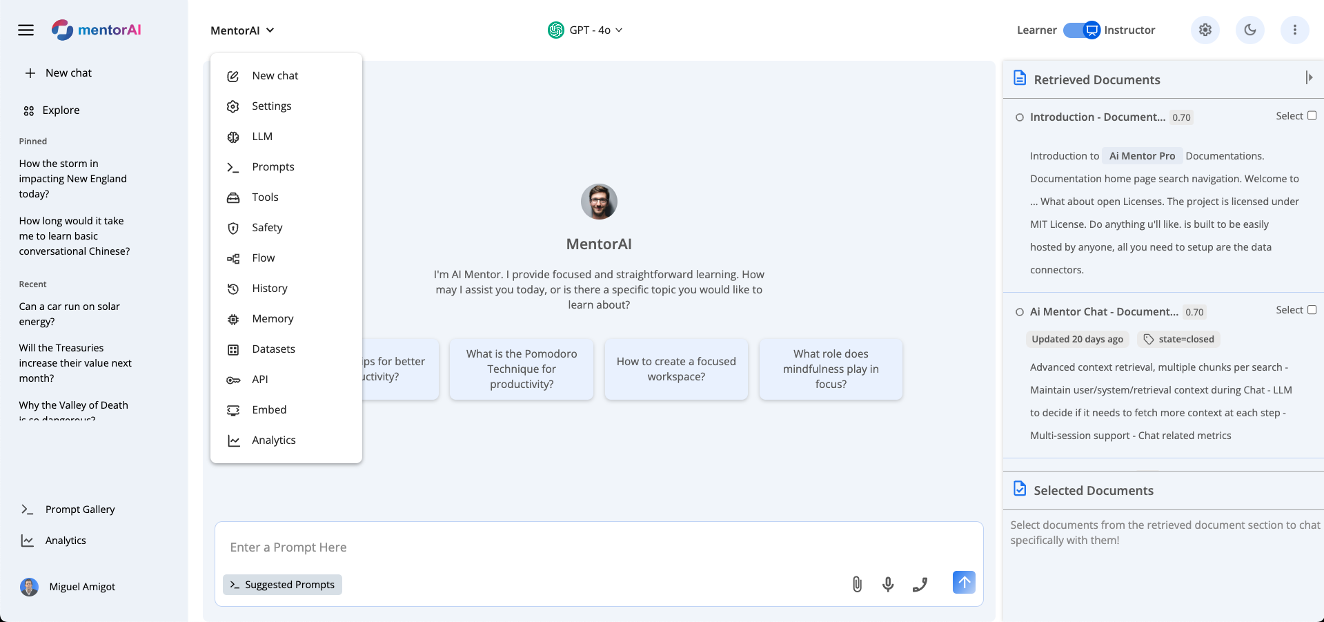 MentorAI K-12 Dashboard