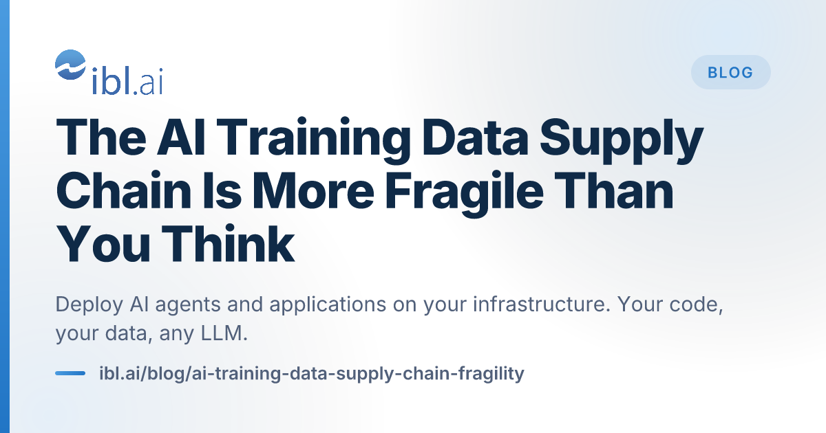 The AI Training Data Supply Chain Is More F... | ibl.ai Blog