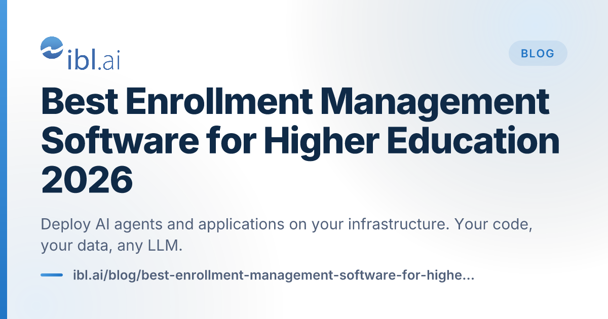 Best Enrollment Management Software for Hig... | ibl.ai Blog