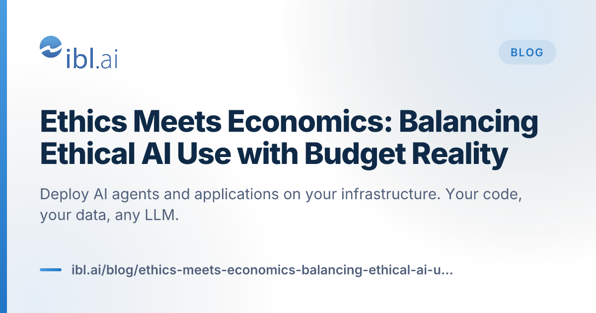 Ethics Meets Economics: Balancing Ethical A... | ibl.ai Blog