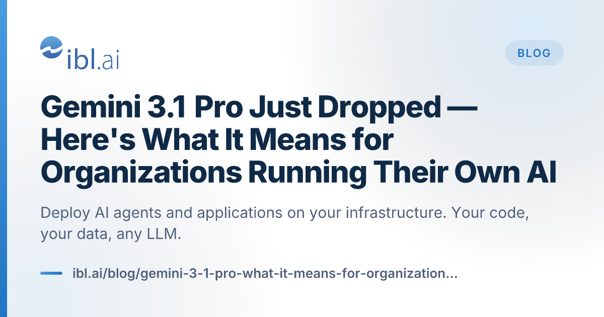 Gemini 3.1 Pro Just Dropped — Here's What I... | ibl.ai Blog