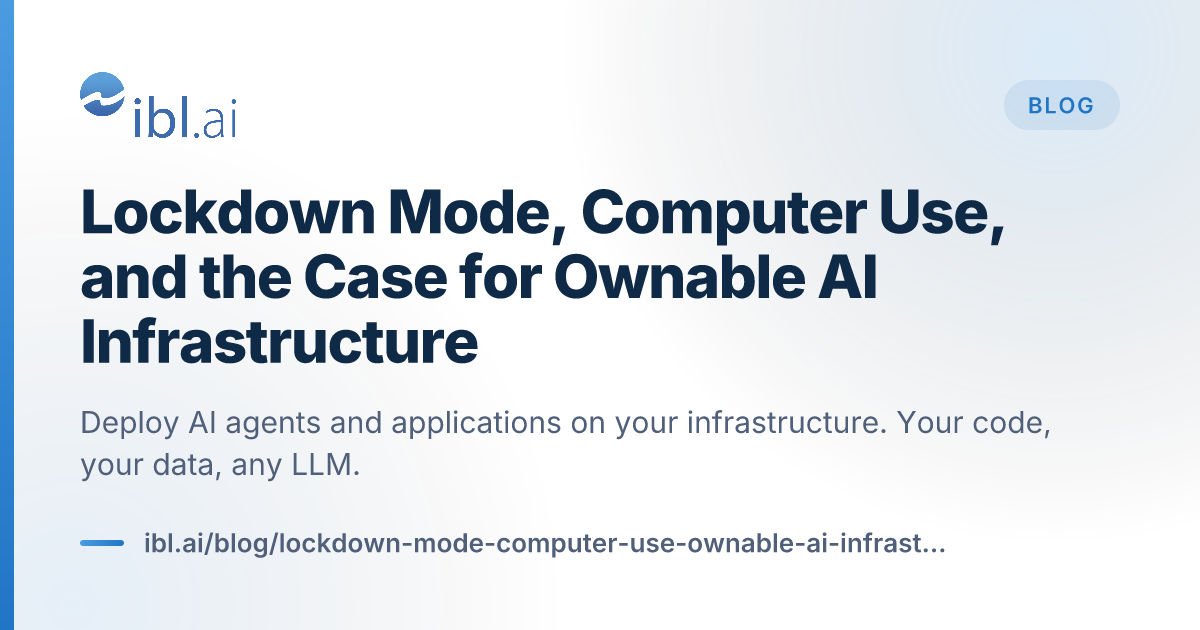 Lockdown Mode, Computer Use, and the Case f... | ibl.ai Blog
