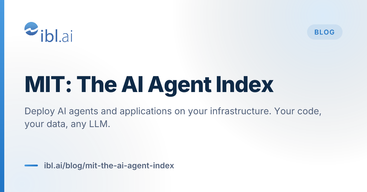 MIT: The AI Agent Index | ibl.ai Blog