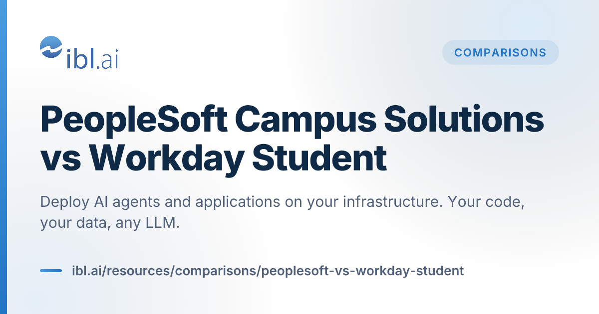 PeopleSoft Campus Solutions vs Workday Student | ibl.ai