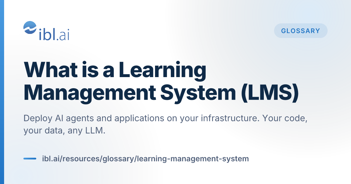 What is a Learning Management System (LMS) | ibl.ai