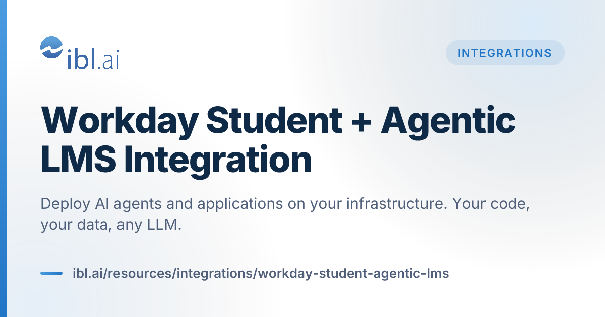 Workday Student + Agentic LMS Integration | ibl.ai