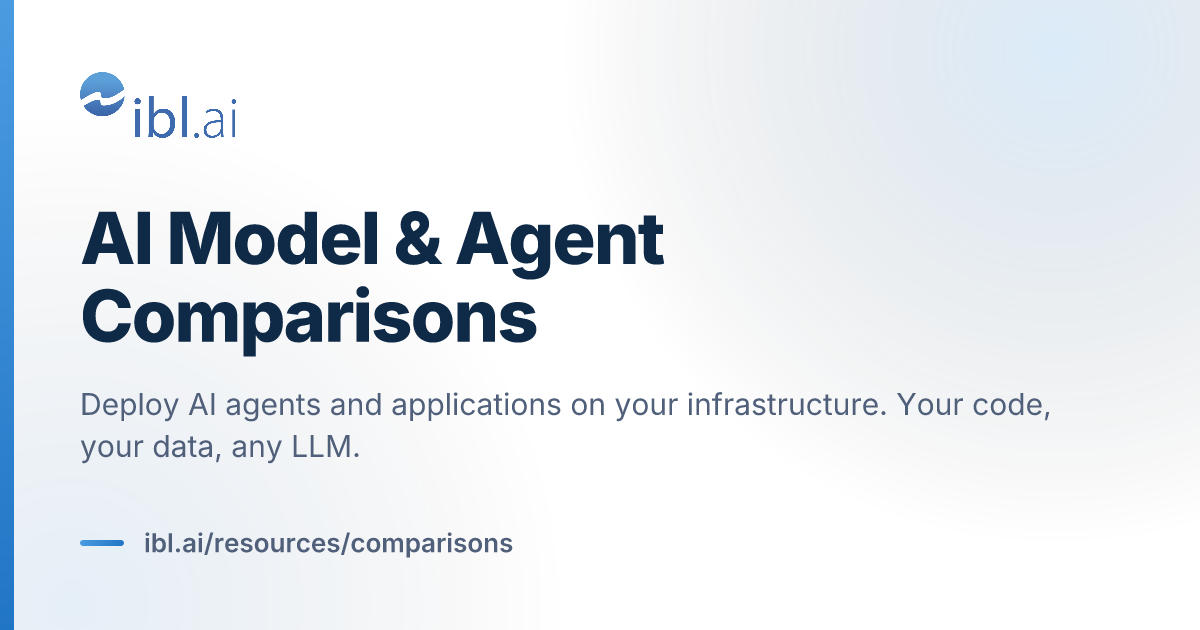 AI Model & Agent Comparisons | ibl.ai
